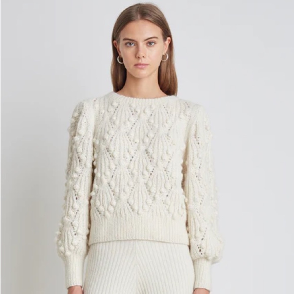 NEW Eleven Six Women’s Marisa Baby Alpaca Sweater Ivory